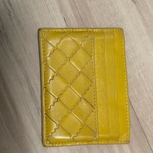 Bottega Veneta Yellow Card Holder